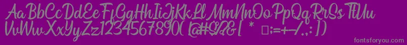 More about Bahuraksa Font Bahuraksa Font – Gray Fonts on Purple Background