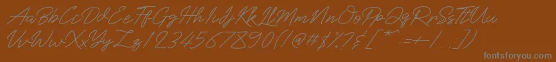 Baiklah Font – Gray Fonts on Brown Background