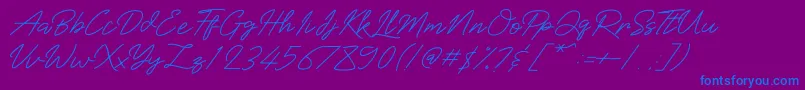 More about Baiklah Font Baiklah Font – Blue Fonts on Purple Background