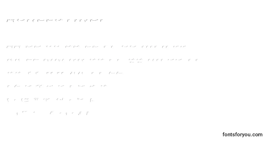 A fonte Agreloyinb1 – alfabeto, números, caracteres especiais