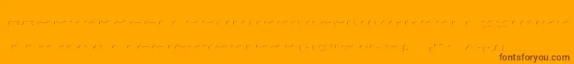 Agreloyinb1-Schriftart – Braune Schriften auf orangefarbenem Hintergrund