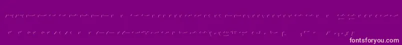 Agreloyinb1 Font – Pink Fonts on Purple Background