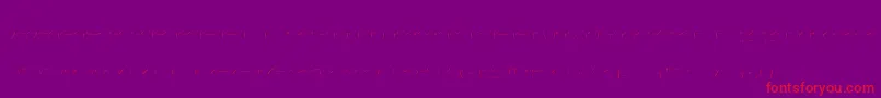 Agreloyinb1-Schriftart – Rote Schriften auf violettem Hintergrund