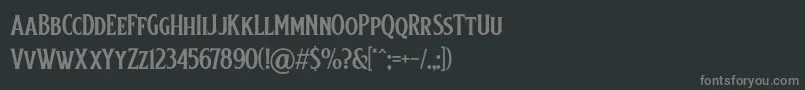 Saiba mais sobre a fonte Baisteach Fonte Baisteach – fontes cinzas em um fundo preto