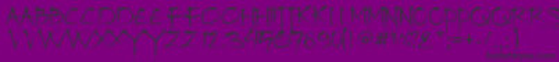 Bajhera Font – Black Fonts on Purple Background