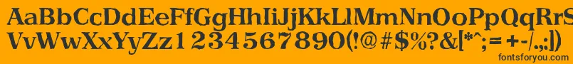 PriamosantiqueBold Font – Black Fonts on Orange Background