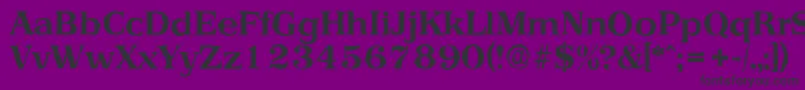 フォントPriamosantiqueBold – 紫の背景に黒い文字