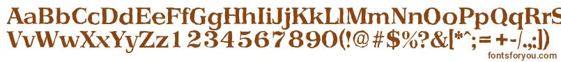Шрифт PriamosantiqueBold – коричневые шрифты на белом фоне