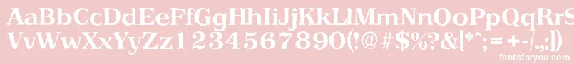 PriamosantiqueBold Font – White Fonts on Pink Background