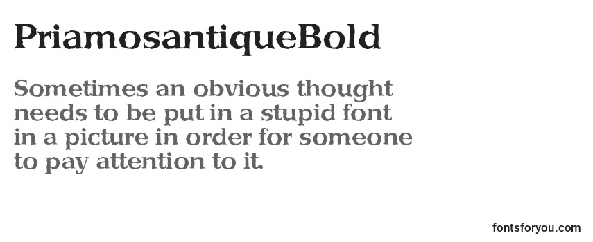 PriamosantiqueBold Font