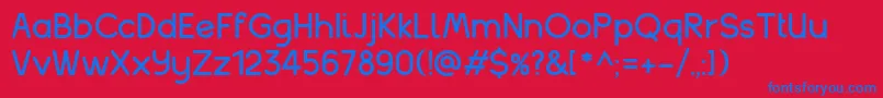 balakhani Font – Blue Fonts on Red Background