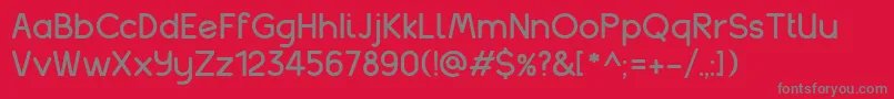 balakhani Font – Gray Fonts on Red Background