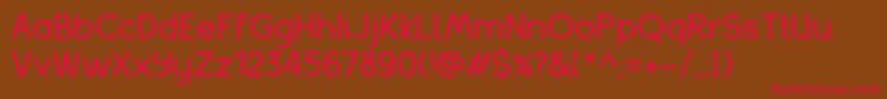 balakhani Font – Red Fonts on Brown Background
