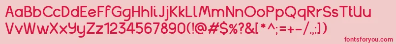balakhani Font – Red Fonts on Pink Background