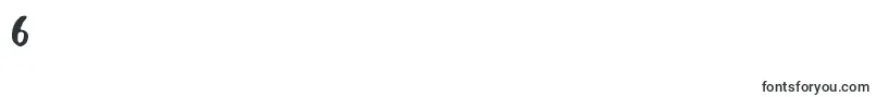 Balalak dafont-Schriftart – Schriften für die Ziffer 6
