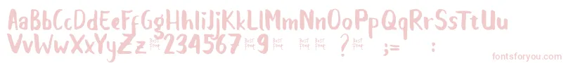 Balalak dafont Font – Pink Fonts on White Background