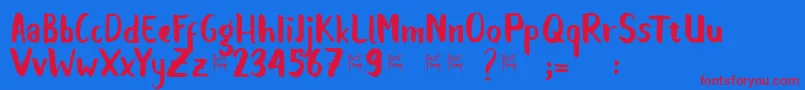 Подробнее о шрифте Balalak dafont Шрифт Balalak dafont – красные шрифты на синем фоне