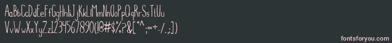 Balamoa Font – Pink Fonts on Black Background