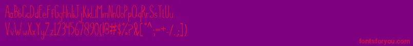 Balamoa Font – Red Fonts on Purple Background