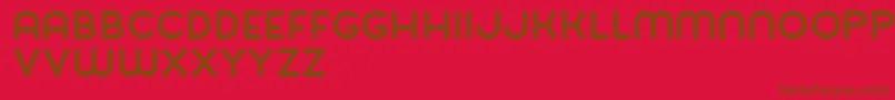 Balat Bold Font – Brown Fonts on Red Background