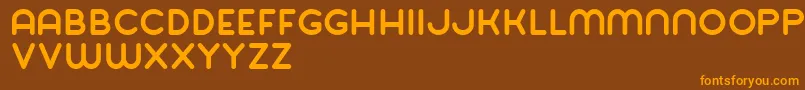 Balat Bold Font – Orange Fonts on Brown Background