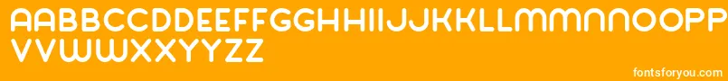 Balat Bold Font – White Fonts on Orange Background