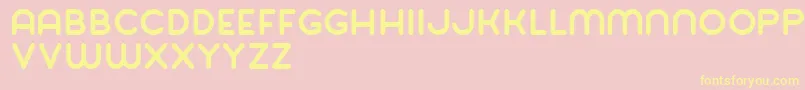 Balat Bold Font – Yellow Fonts on Pink Background
