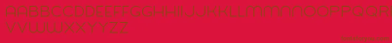 Balat-Schriftart – Braune Schriften auf rotem Hintergrund