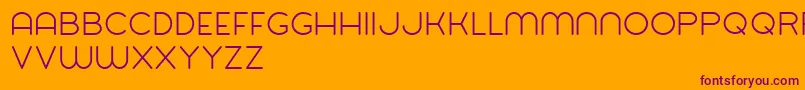 Balat-Schriftart – Violette Schriften auf orangefarbenem Hintergrund