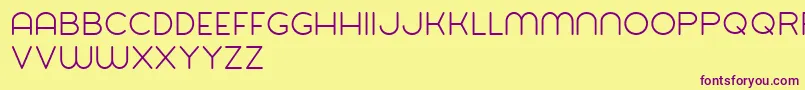 Balat Font – Purple Fonts on Yellow Background