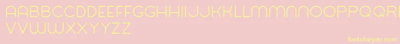 Balat Font – Yellow Fonts on Pink Background