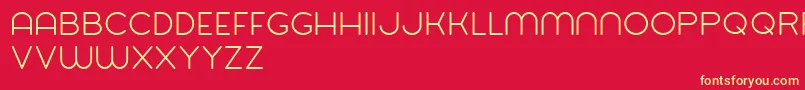 Balat Font – Yellow Fonts on Red Background
