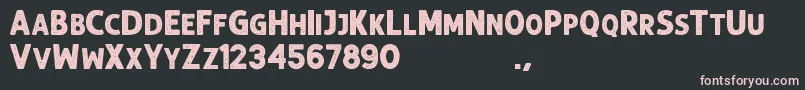 Balbeer Rustic Font – Pink Fonts on Black Background