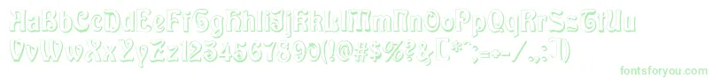 フォントBaldur Shadow – 緑のフォント