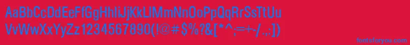 ArezzoCdRegular Font – Blue Fonts on Red Background