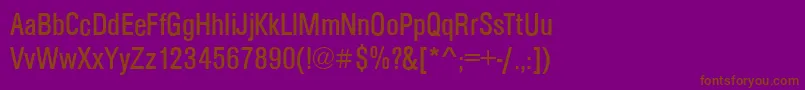 ArezzoCdRegular Font – Brown Fonts on Purple Background