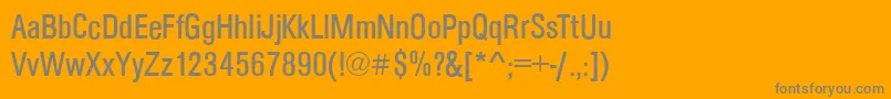 ArezzoCdRegular Font – Gray Fonts on Orange Background