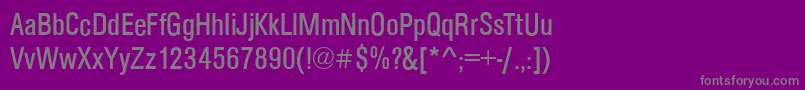 Czcionka ArezzoCdRegular – szare czcionki na fioletowym tle