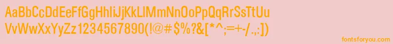 ArezzoCdRegular Font – Orange Fonts on Pink Background