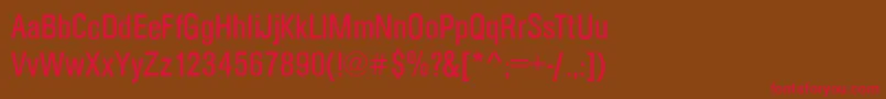 ArezzoCdRegular Font – Red Fonts on Brown Background