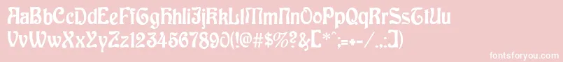 Baldur Font – White Fonts on Pink Background