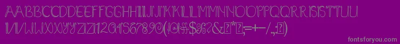Baliline Font – Gray Fonts on Purple Background