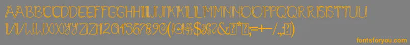 More about Baliline Font Baliline Font – Orange Fonts on Gray Background