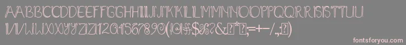 Baliline Font – Pink Fonts on Gray Background
