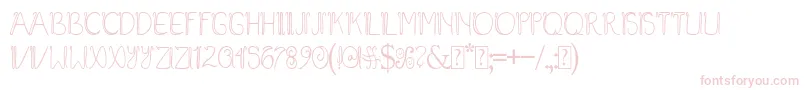Baliline Font – Pink Fonts on White Background