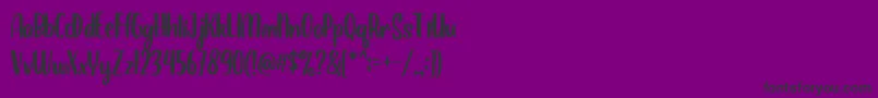 BalimoonRegular Font – Black Fonts on Purple Background