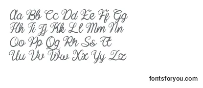 Обзор шрифта Baline script