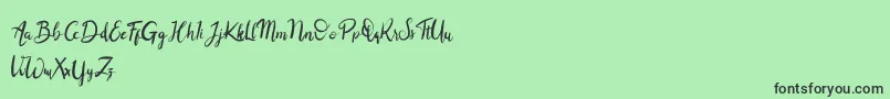 Balingkang Font – Black Fonts on Green Background