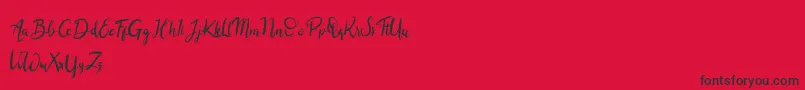 Balingkang Font – Black Fonts on Red Background