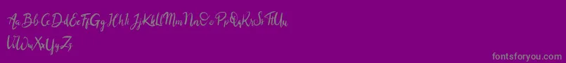 Balingkang Font – Gray Fonts on Purple Background